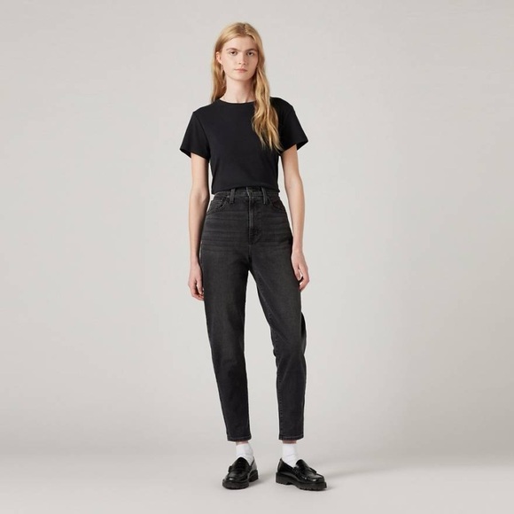 Levi's High Waisted Mom Women's Jeans Black Size 34 - Picture 1 of 10